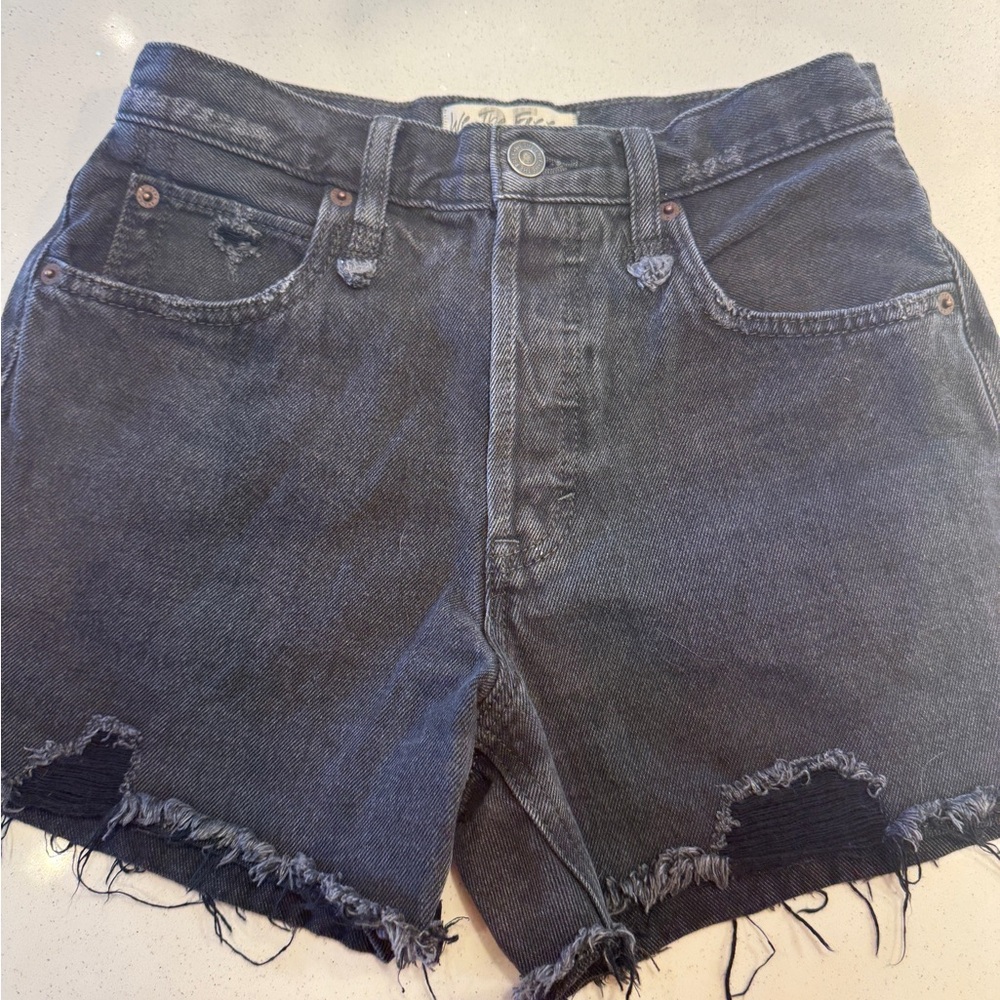 We The Free Black Jean Shorts